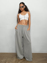 SUMWON WOMEN Wide Leg Jogger Sweatpants With Back Pocket